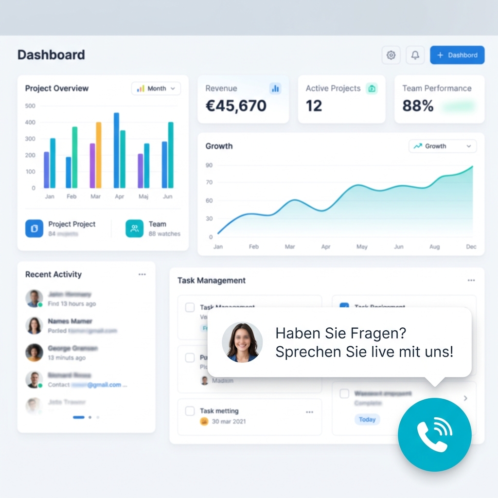 Website AI Voice Agent Mockup