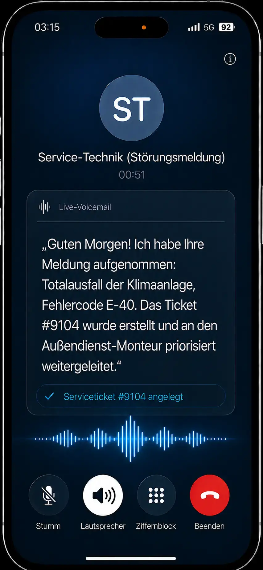 24/7 Störungserfassung & Notdienst